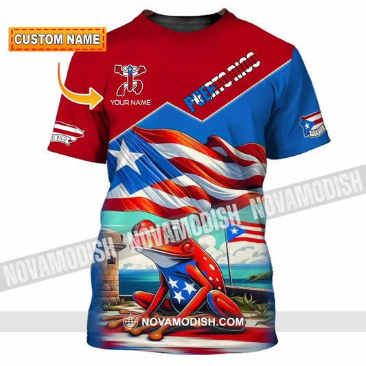 Unisex Shirt - Custom Text Shirt Puerto Rico Classic Shirt T-shirt