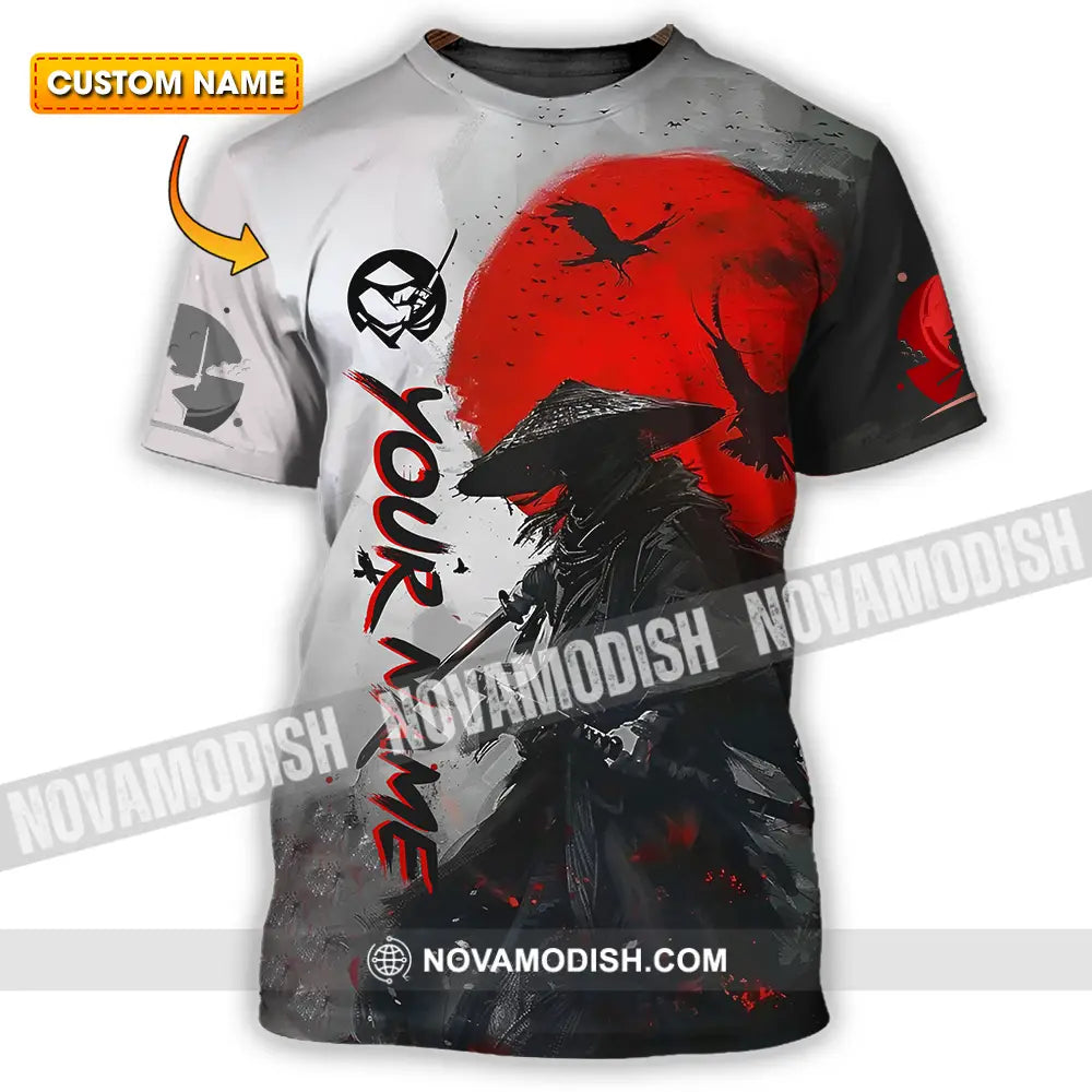 Unisex Shirt - Custom Text Samurai Shirt T-shirt