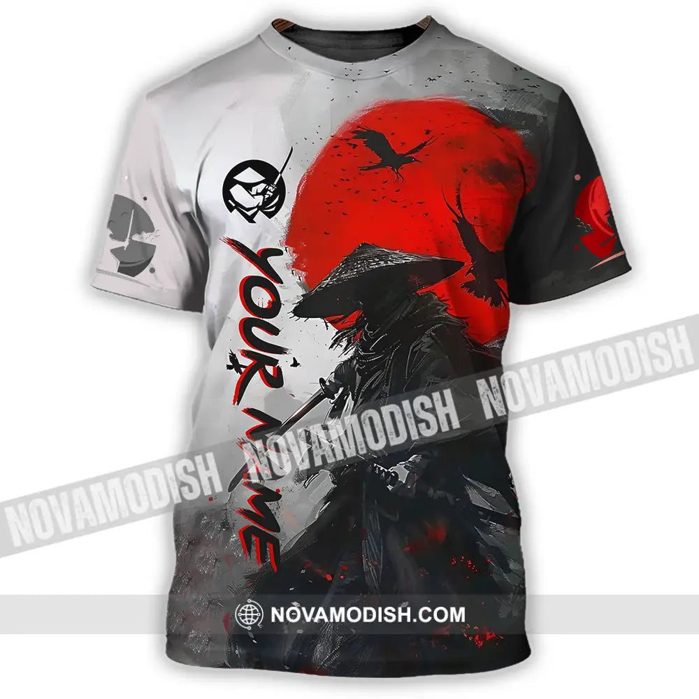 Unisex Shirt - Custom Text Samurai Shirt T-Shirt / S T-shirt