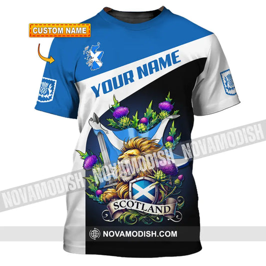 Unisex Shirt - Custom Text Shirt Scotland Shirt T-shirt