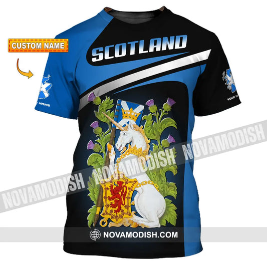 Unisex Shirt - Custom Text Shirt Scotland Shirt T-shirt