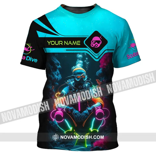 Unisex Shirt - Custom Text Shirt Scuba Diving T-Shirt / S T-shirt