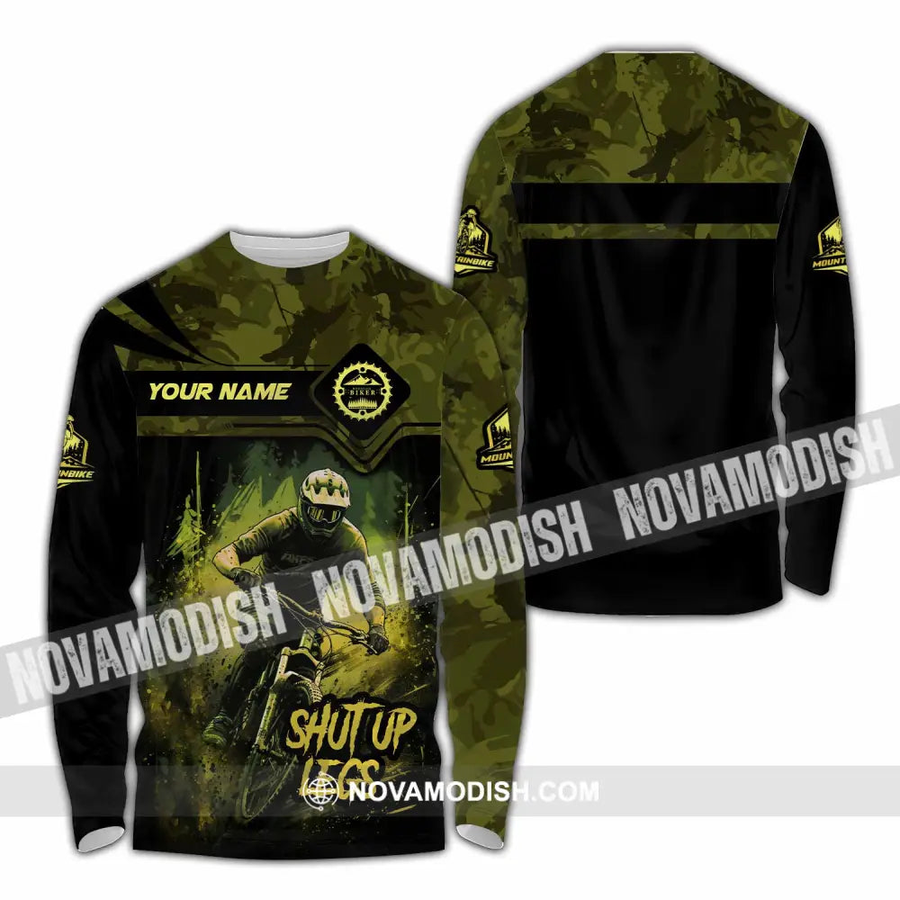 Unisex Shirt - Custom Text Shirt Shut Up Legs Long Sleeve Shirt / S T-shirt