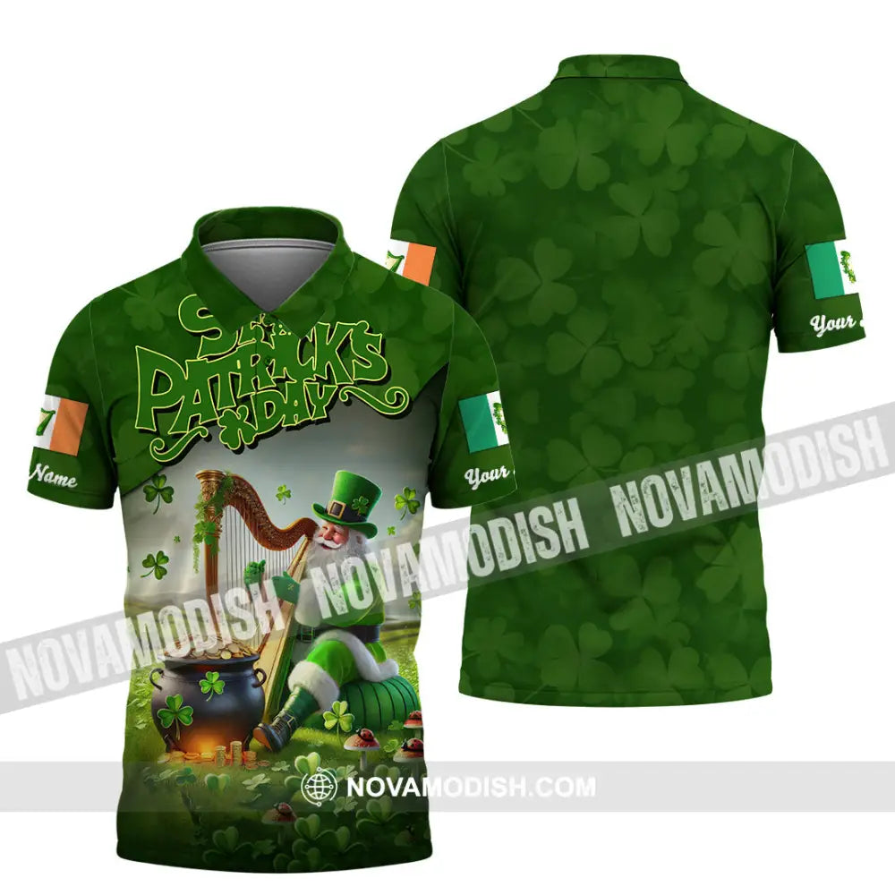 Unisex Shirt - Custom Text St.patrick’s Day Polo / S T-Shirt