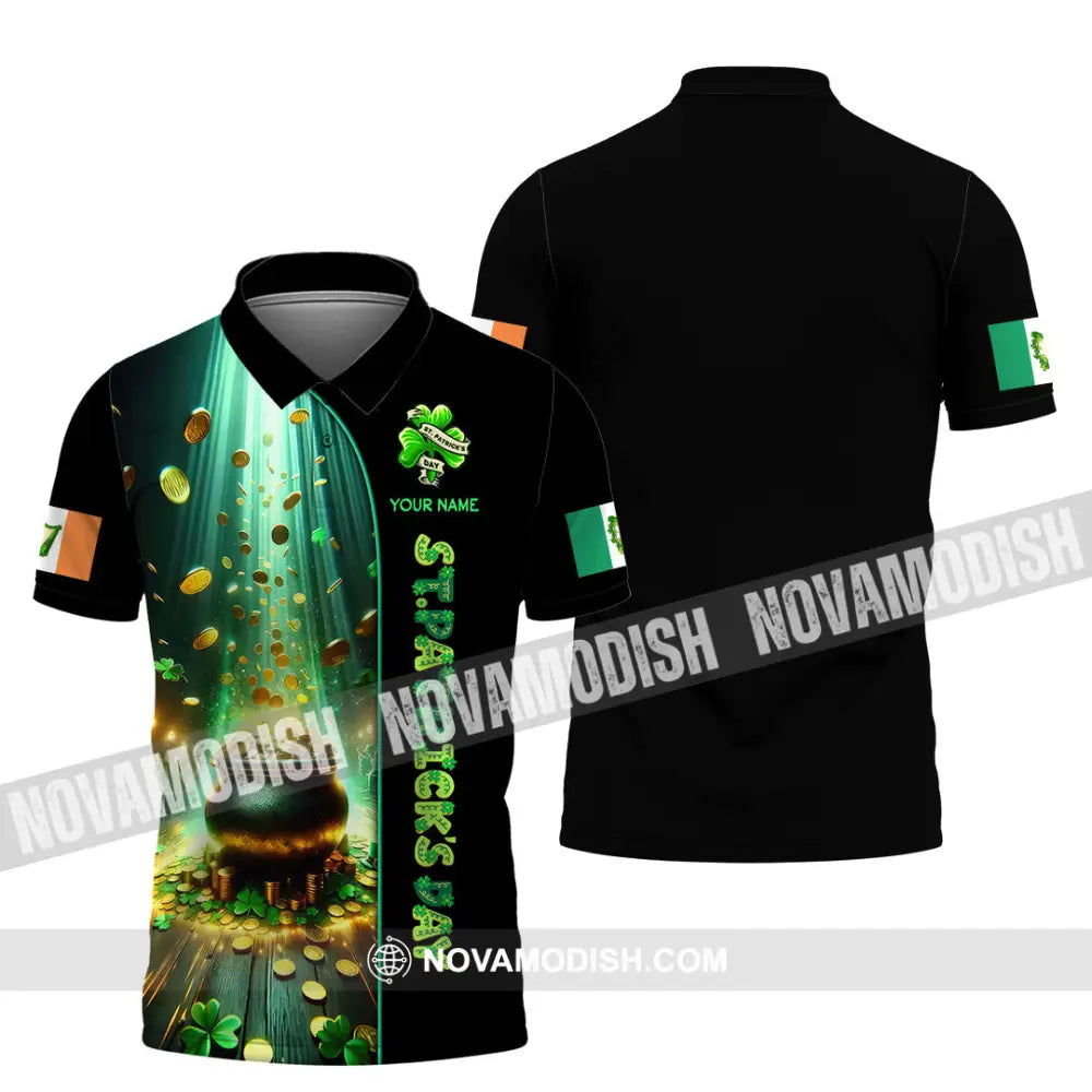 Unisex Shirt - Custom Text St.patrick’s Day Polo / S T-Shirt