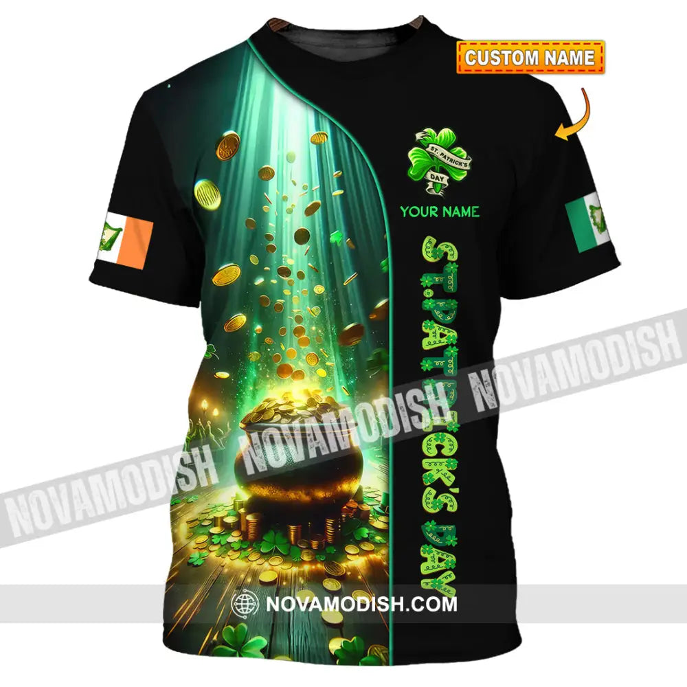 Unisex Shirt - Custom Text St.patrick’s Day T-Shirt
