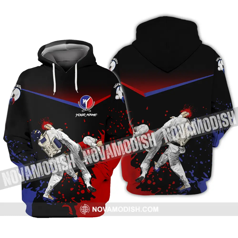 Unisex Shirt - Custom Text Shirt Taekwondo Shirt Hoodie / S T-shirt