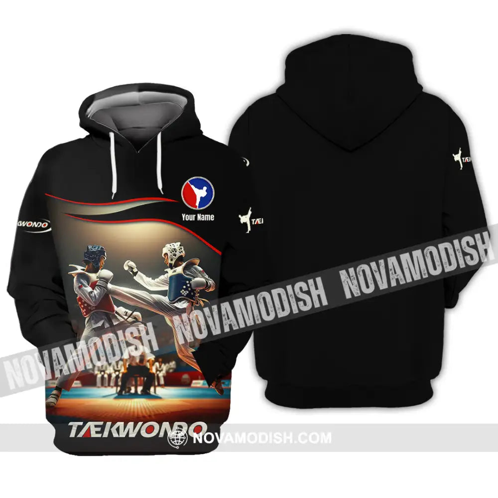 Unisex Shirt - Custom Text Shirt Taekwondo Shirt Hoodie / S T-shirt