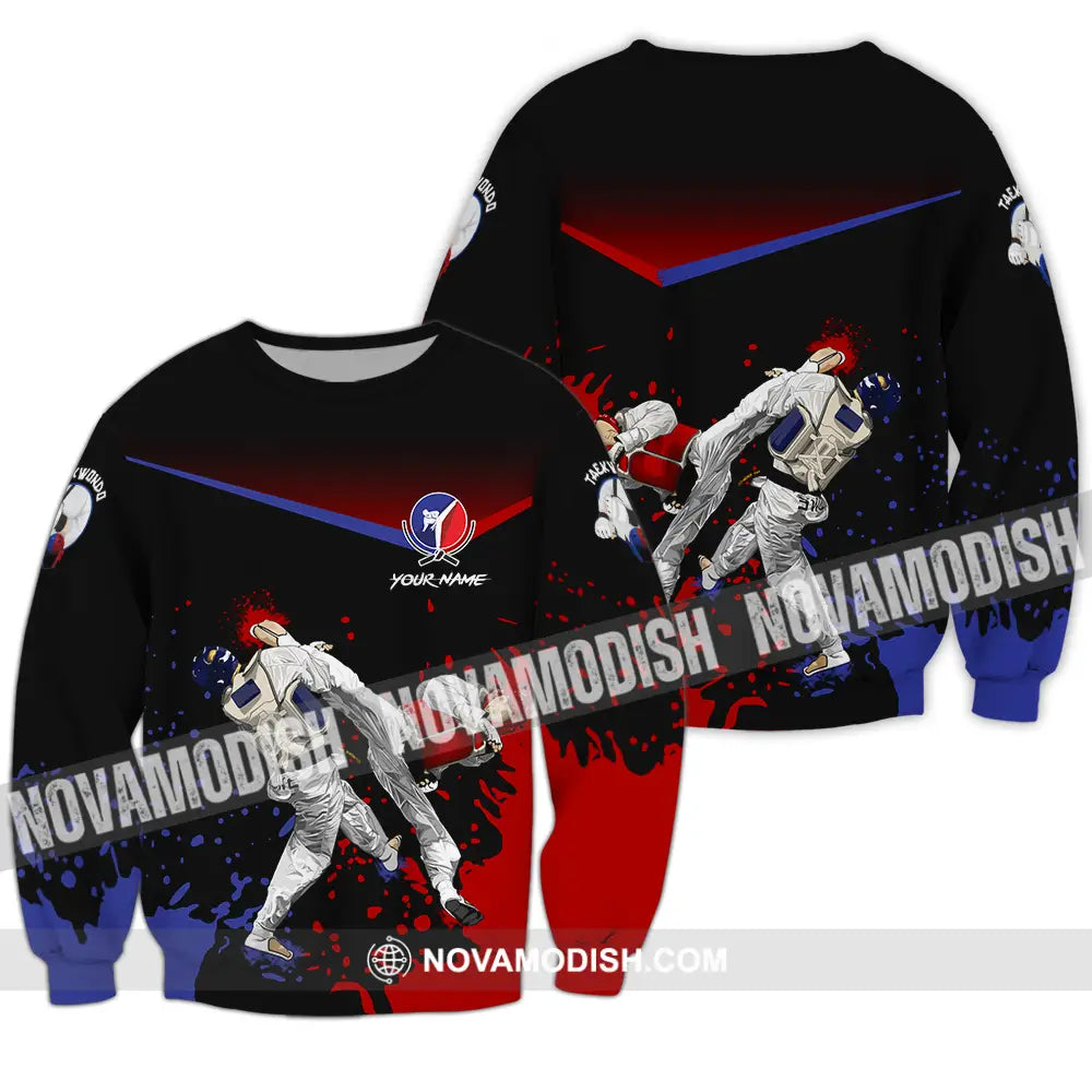 Unisex Shirt - Custom Text Shirt Taekwondo Shirt Long Sleeve / S T-shirt