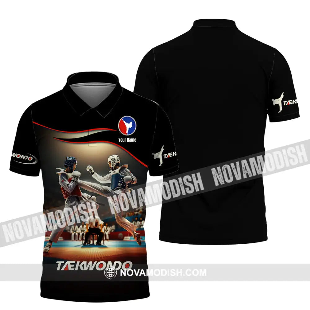 Unisex Shirt - Custom Text Shirt Taekwondo Shirt Polo Shirt / S T-shirt