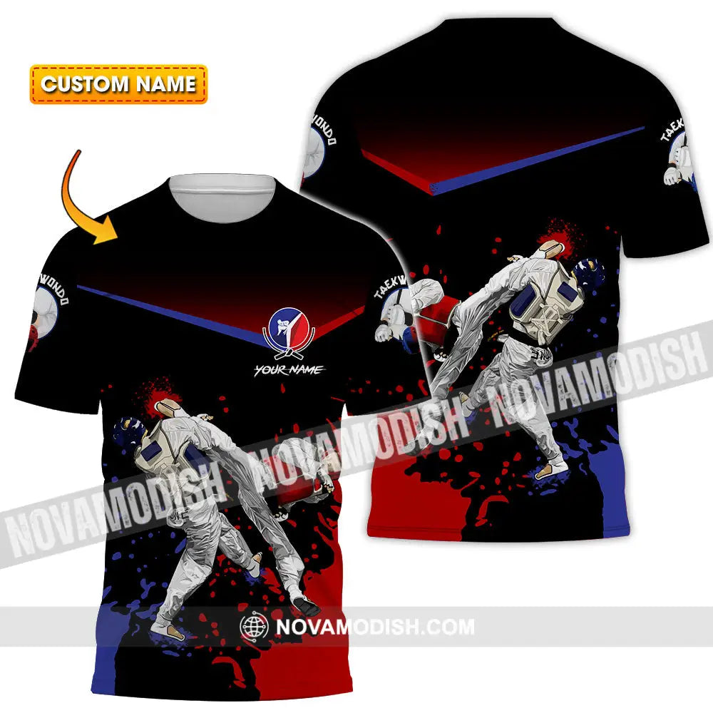 Unisex Shirt - Custom Text Shirt Taekwondo Shirt T-shirt