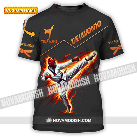Unisex Shirt - Custom Text Shirt Taekwondo T-shirt