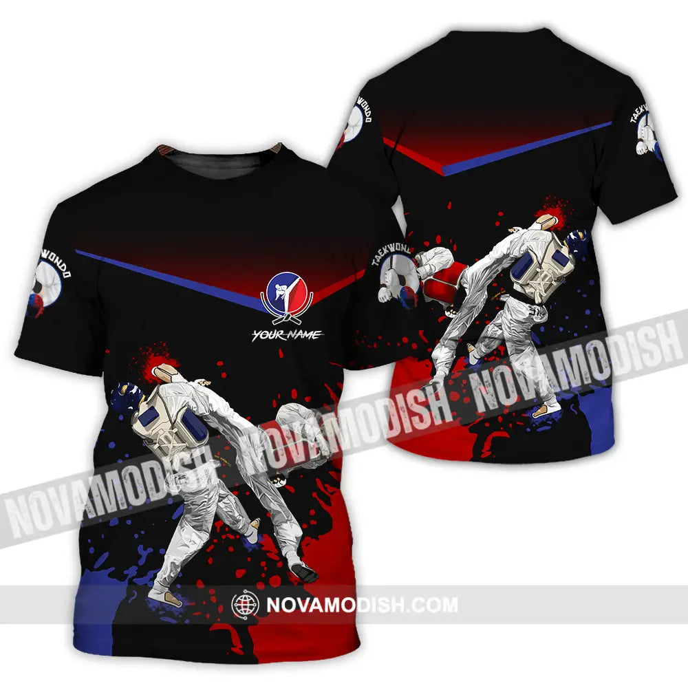 Unisex Shirt - Custom Text Shirt Taekwondo Shirt T-Shirt / S T-shirt