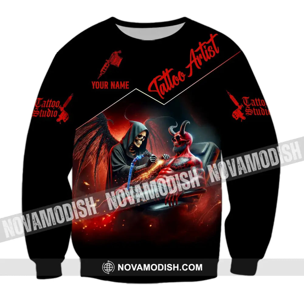 Unisex Shirt - Custom Text Tattoo Artist Long Sleeve / S T-Shirt