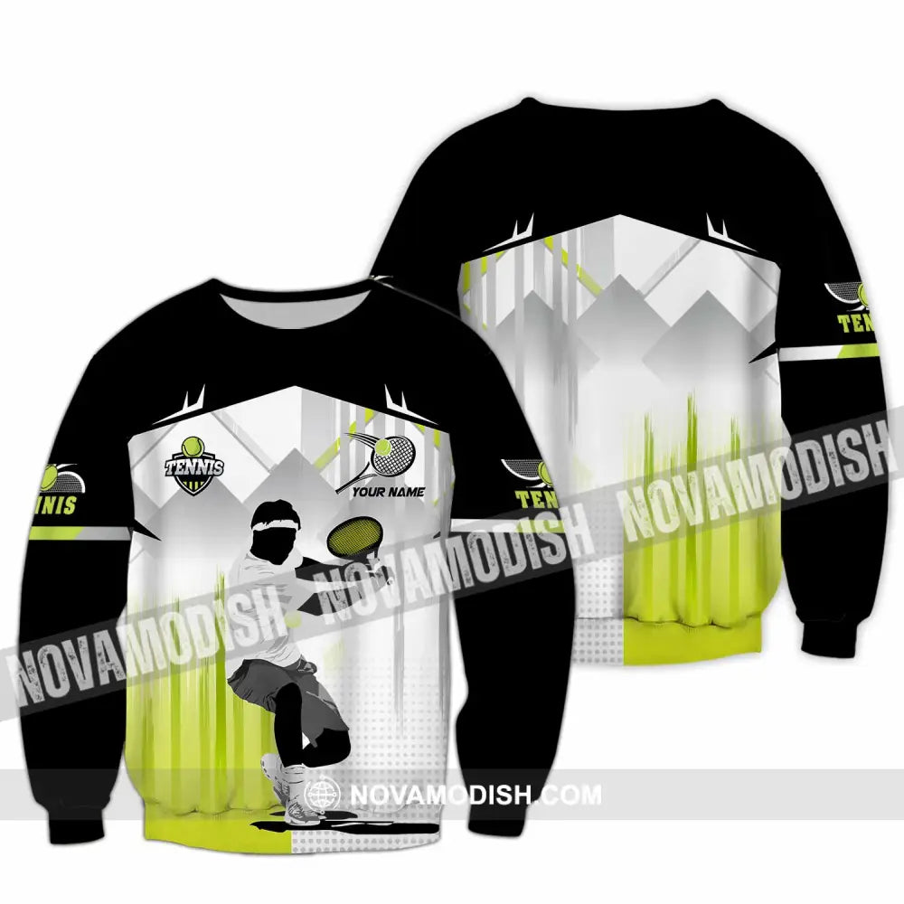 Unisex Shirt - Custom Text Shirt Tennis Shirt Long Sleeve / S T-shirt