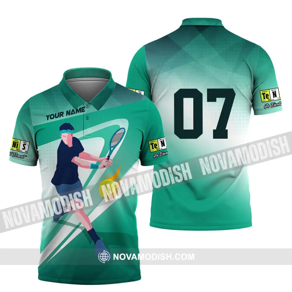 Unisex Shirt - Custom Text Shirt Tennis Shirt Polo Shirt / S T-shirt