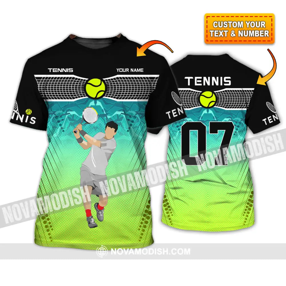 Unisex Shirt - Custom Text Shirt Tennis Shirt T-shirt