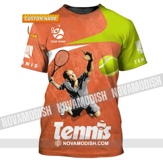 Unisex Shirt - Custom Text Shirt Tennis T-shirt