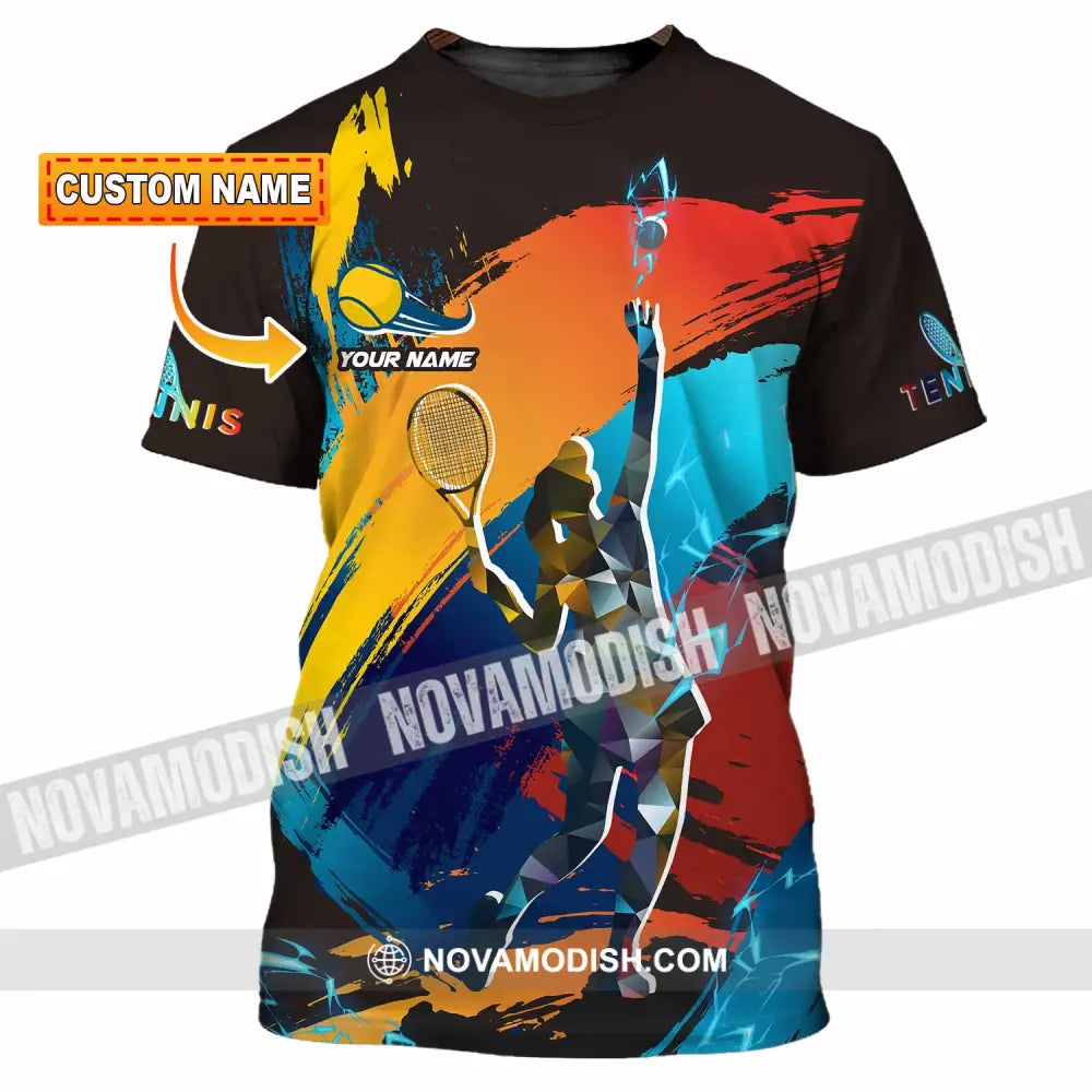 Unisex Shirt - Custom Text Shirt Tennis Shirt T-shirt
