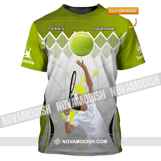 Unisex Shirt - Custom Text Shirt Tennis T-shirt