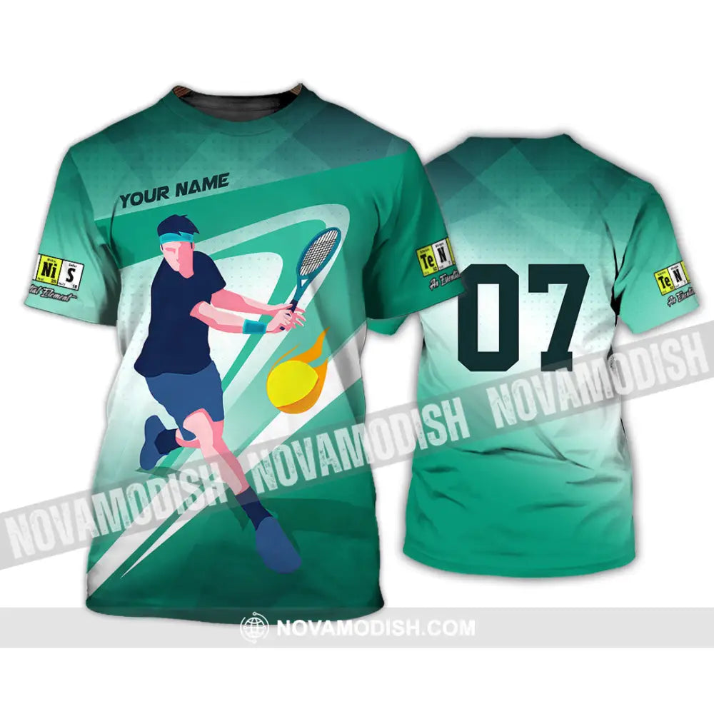 Unisex Shirt - Custom Text Shirt Tennis Shirt T-Shirt / S T-shirt