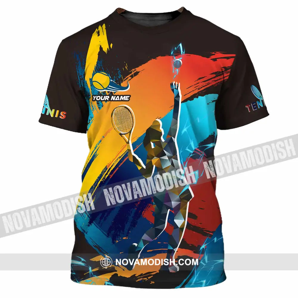 Unisex Shirt - Custom Text Shirt Tennis Shirt T-Shirt / S T-shirt