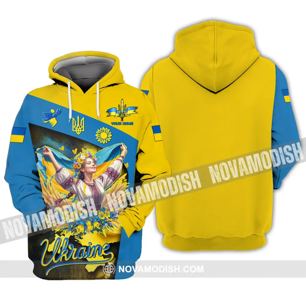 Unisex Shirt - Custom Text Shirt Ukraine Shirt Hoodie / S T-shirt