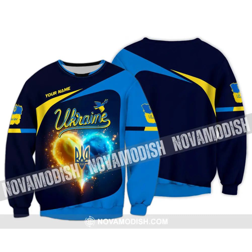 Unisex Shirt - Custom Text Shirt Ukraine Shirt Long Sleeve / S T-shirt