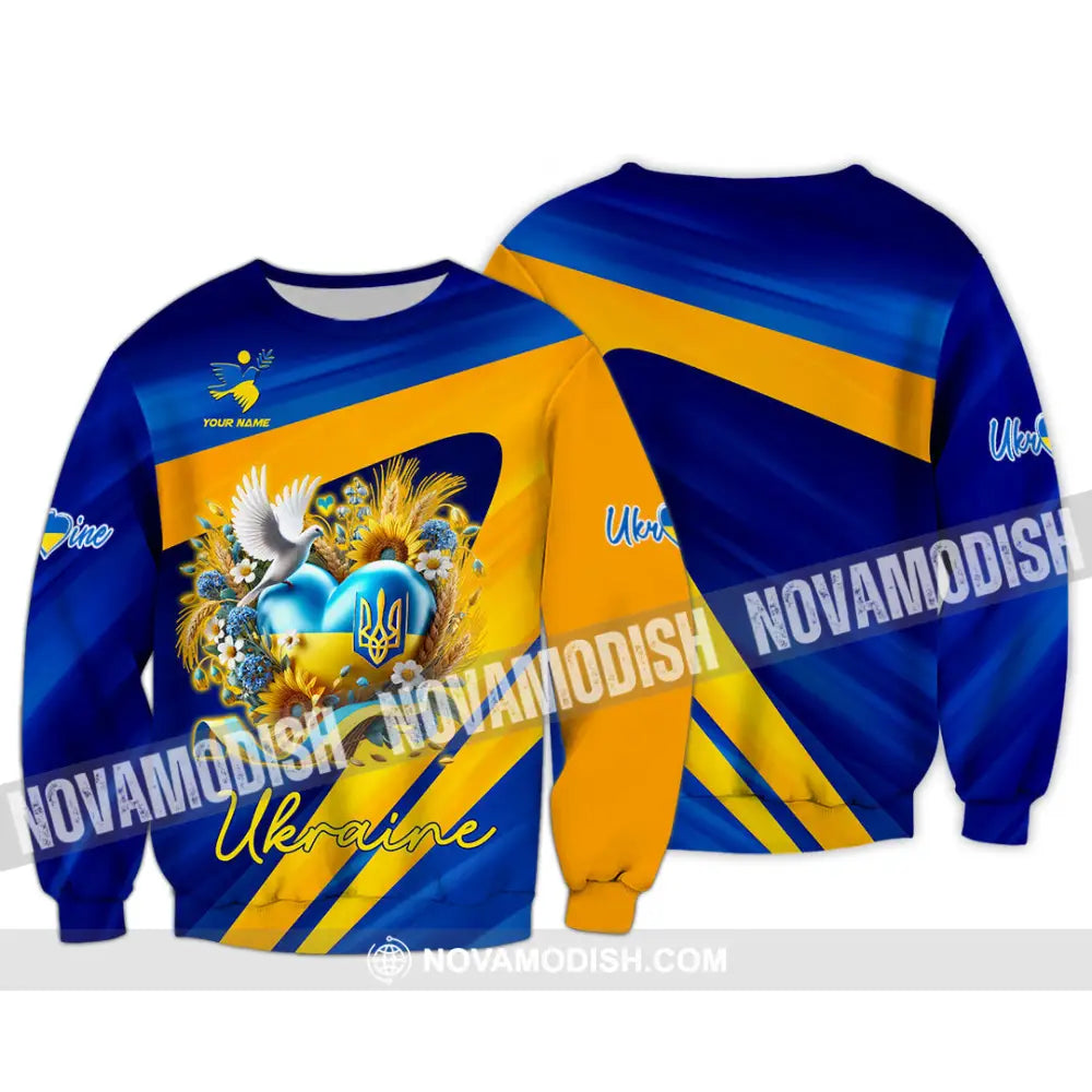 Unisex Shirt - Custom Text Shirt Ukraine Shirt Long Sleeve / S T-shirt