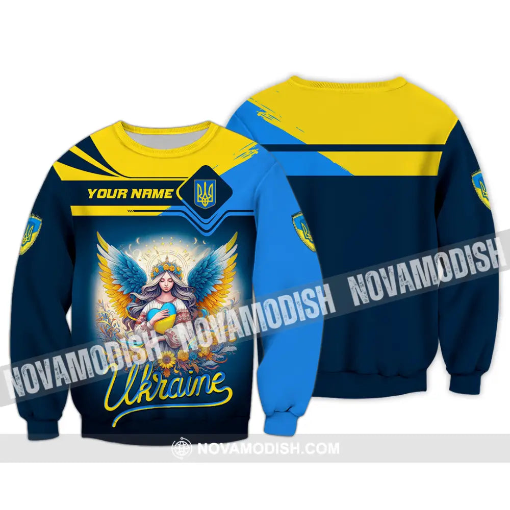 Unisex Shirt - Custom Text Shirt Ukraine Shirt Long Sleeve / S T-shirt