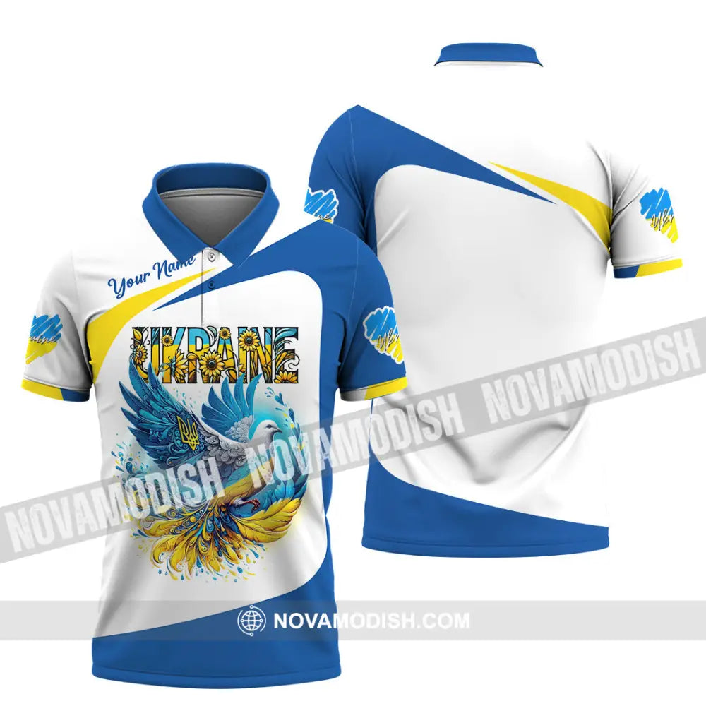 Unisex Shirt - Custom Text Shirt Ukraine Shirt Polo Shirt / S T-shirt