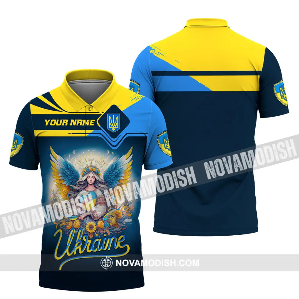Unisex Shirt - Custom Text Shirt Ukraine Shirt Polo Shirt / S T-shirt