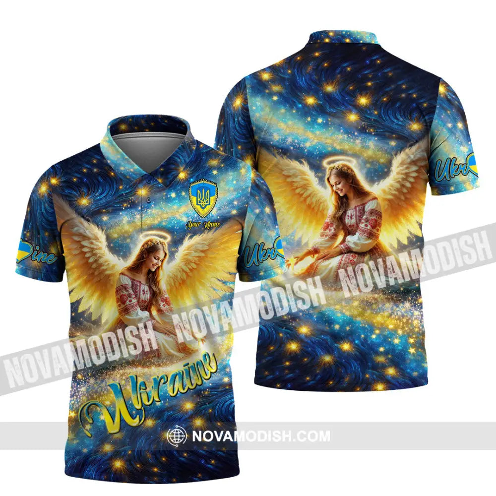 Unisex Shirt - Custom Text Shirt Ukraine Shirt Polo Shirt / S T-shirt