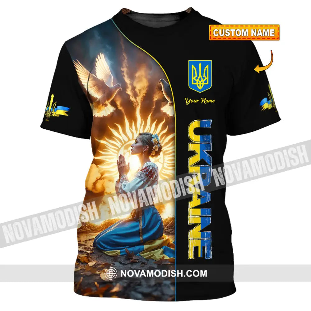Unisex Shirt - Custom Text Shirt Ukraine Shirt T-shirt