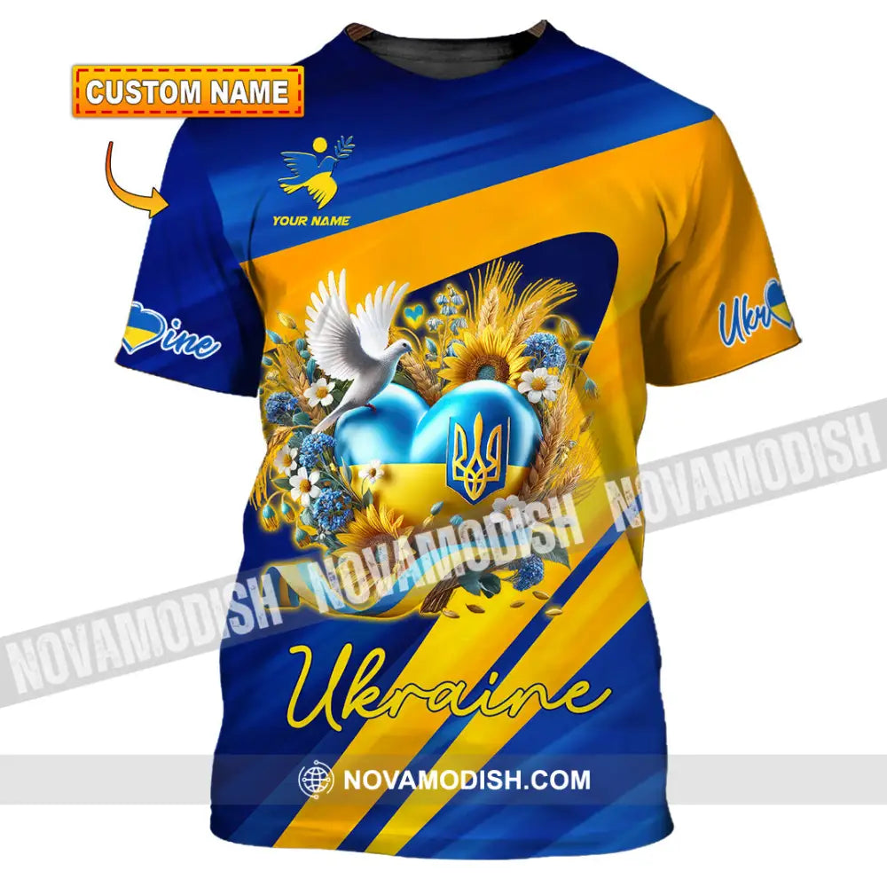 Unisex Shirt - Custom Text Shirt Ukraine Shirt T-shirt