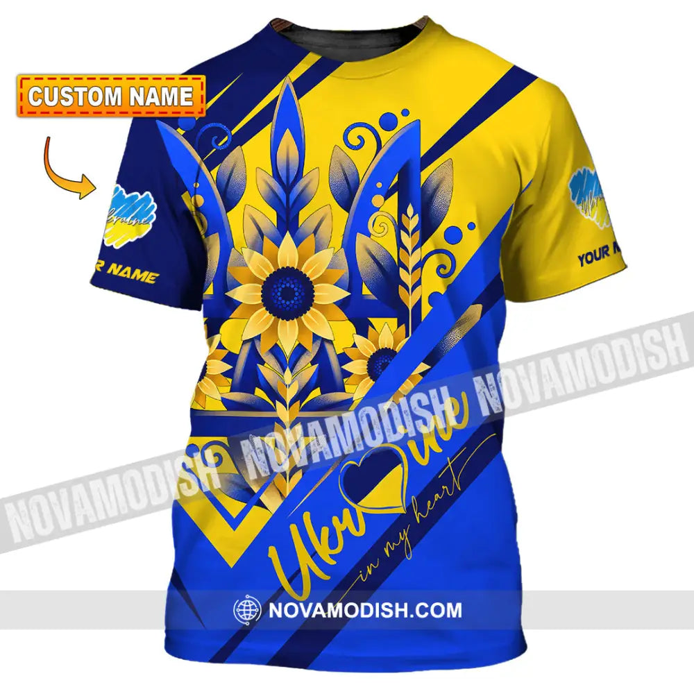 Unisex Shirt - Custom Text Shirt Ukraine Shirt T-shirt