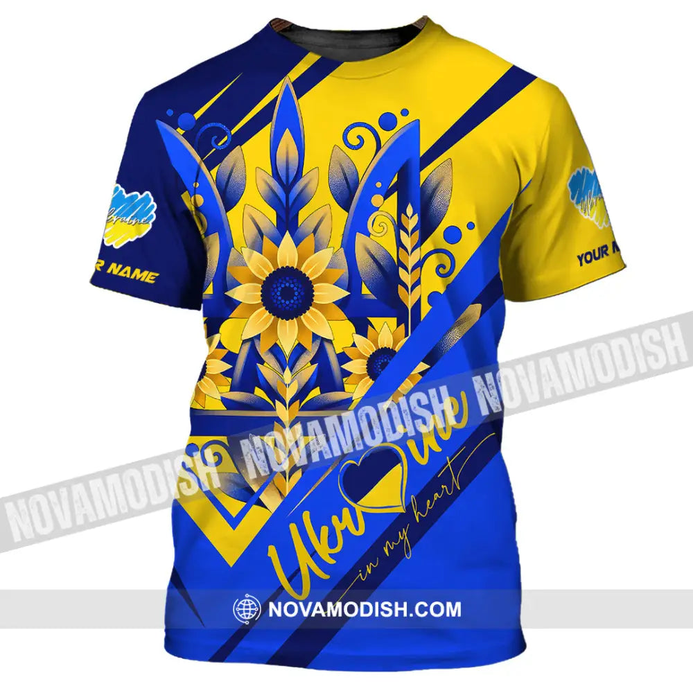 Unisex Shirt - Custom Text Shirt Ukraine Shirt T-Shirt / S T-shirt