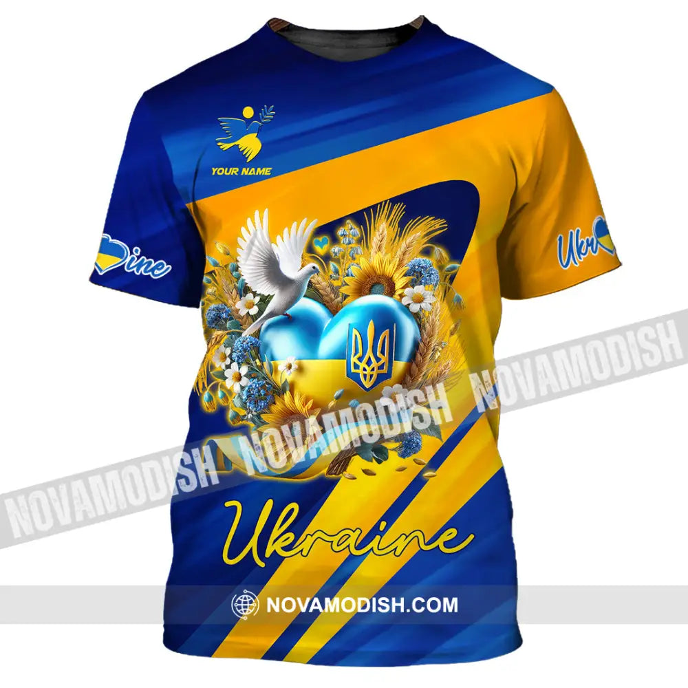 Unisex Shirt - Custom Text Shirt Ukraine Shirt T-Shirt / S T-shirt