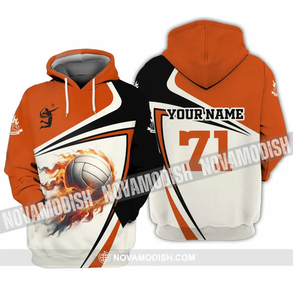 Unisex Shirt - Custom Text Volleyball Hoodie / S T-Shirt