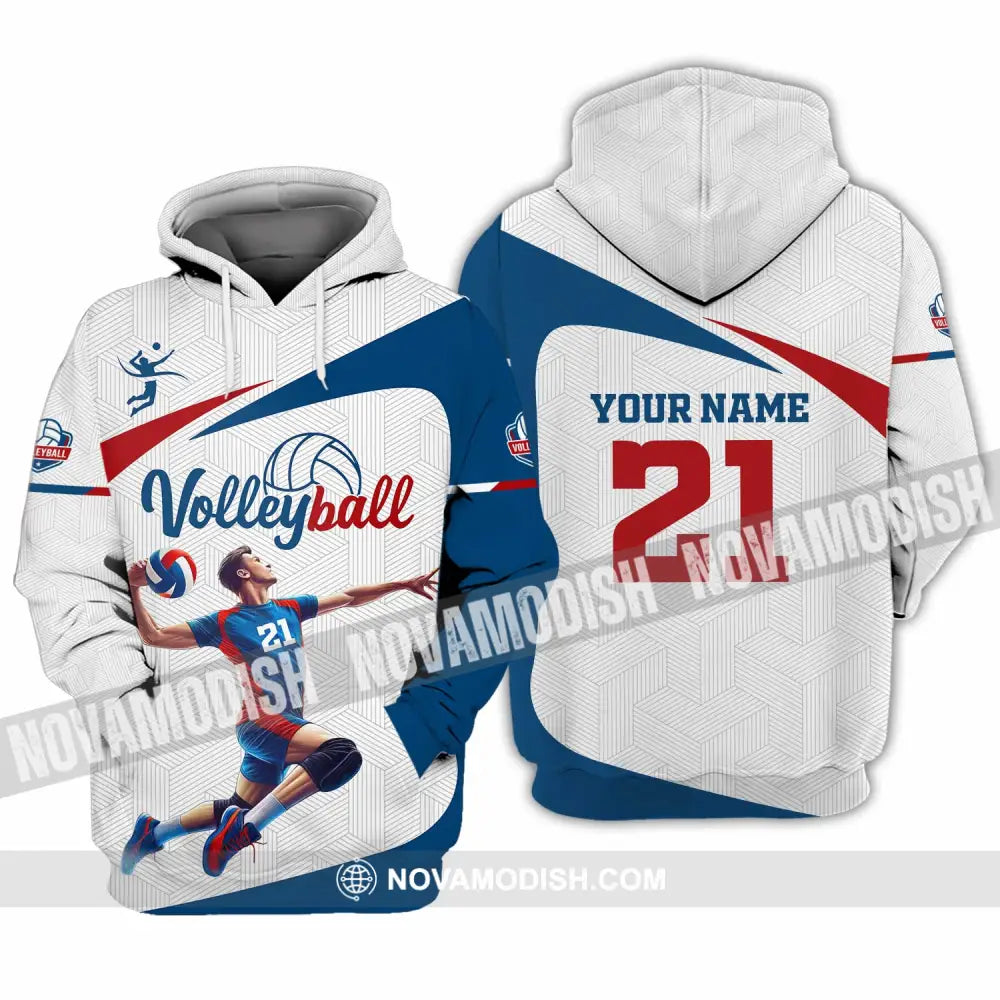 Unisex Shirt - Custom Text Shirt Volleyball Shirt Hoodie / S T-shirt