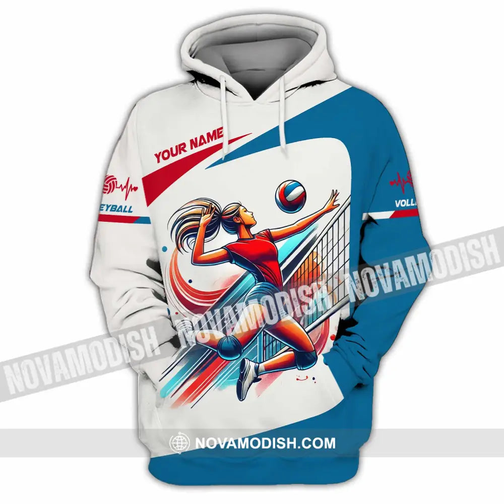 Unisex Shirt - Custom Text Shirt Volleyball Hoodie / S T-shirt