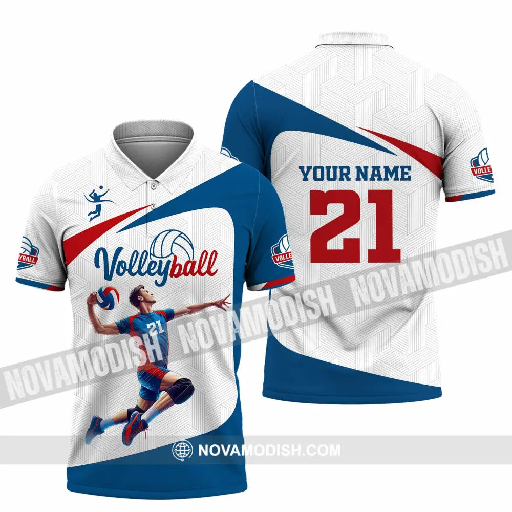 Unisex Shirt - Custom Text Shirt Volleyball Shirt Polo Shirt / S T-shirt