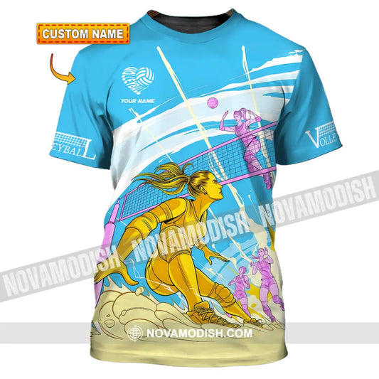 Unisex Shirt - Custom Text Volleyball T-Shirt