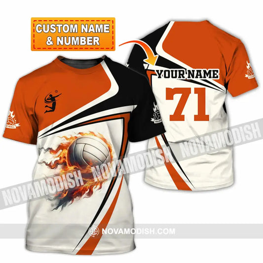 Unisex Shirt - Custom Text Volleyball T-Shirt