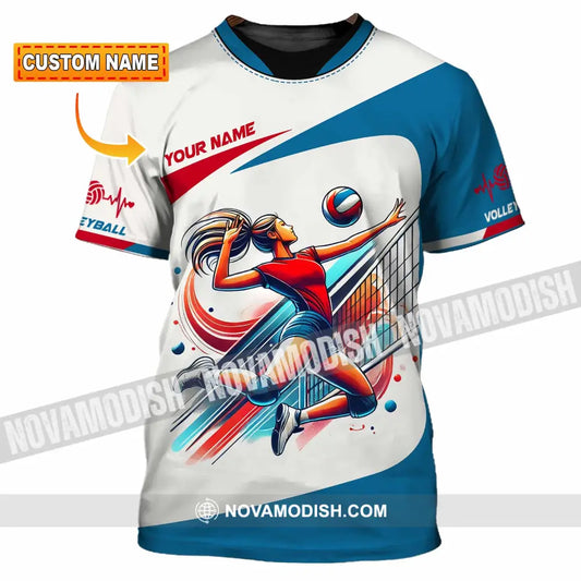 Unisex Shirt - Custom Text Shirt Volleyball T-shirt