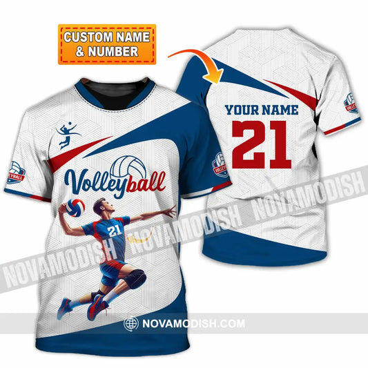 Unisex Shirt - Custom Text Shirt Volleyball Shirt T-shirt