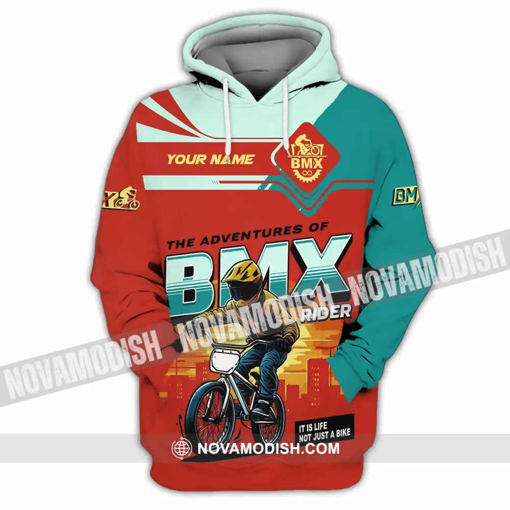 Unisex Shirt - Custom The Adventures Of BMX Rider Shirt Hoodie / S T-shirt