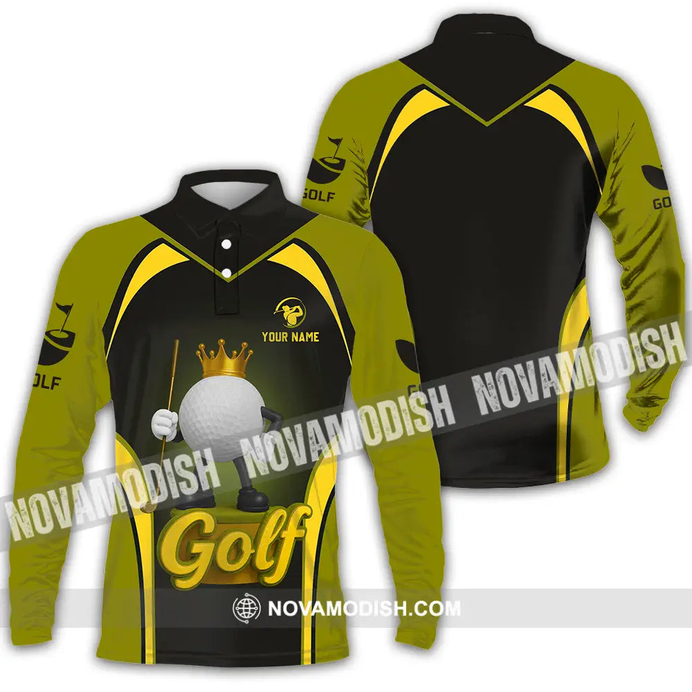 Unisex Shirt - Custom The Golf Shirt Long Sleeve Polo / S T-shirt