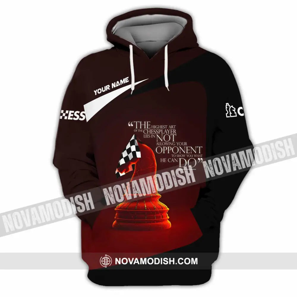 Unisex Shirt - Custom The Highest Art Of The Chess Player Shirt Hoodie / S T-shirt