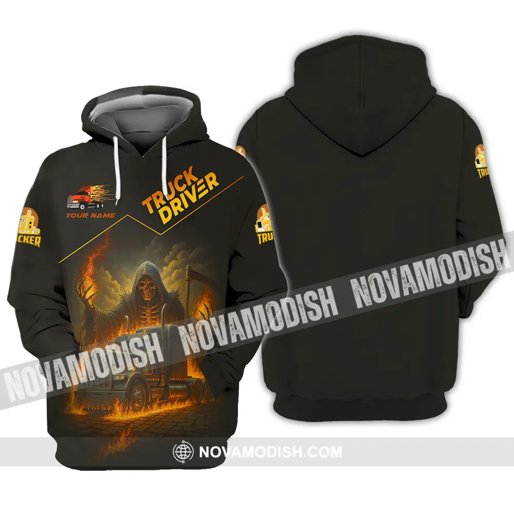 Unisex Shirt - Custom Truck Driver Shirt Hoodie / S T-shirt